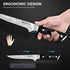 MOSFiATA 6" Boning Knife, Sharp Kitchen Cooking Knife with Finger Guard and Knife Sharpener, German High Carbon Stainless Steel EN1.4116 Chef’s Kn...