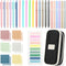 30 Pcs Aesthetic School Supplies 6 Cute Mechanical Pencil 5 Colored Ballpoint Pen 5 Quick Dry Pen 6 Pastel Highlighter 6 Transparent Sticky Note S...