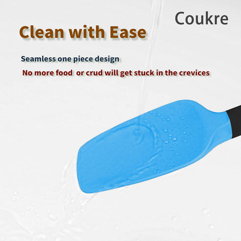 Silicone Spatula Set of 5,High Temperature Resistant, Food Grade Silicone, Dishwasher Safe, for Baking cooking (Colorful)...