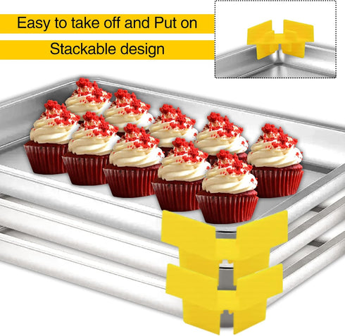 24 Pcs Tray Stackers Sets for Harvest Right Freeze Dryer Accessories Cabinet Pantry for Harvest Right Freeze Dryer Accessories Compatible with Har...