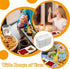 16 PCS sauce dish,Wet & Dry Double Layer Dipping Bowl, Large Capacity Sauce Dipping Cup for Restaurant Kitchen Dining Room (White)...