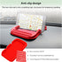 Car Dashboard Phone Holder, Non-Slip Double-Groove Auto Cell Phone Pad Mat with Number Plate, Universal Vehicle Phone Mount for All Smartphones, G...