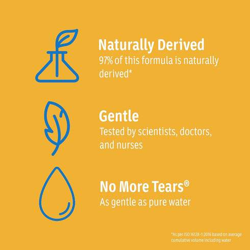 Johnson's Baby Tear Free Shampoo, No Parabens/Phthalates/Sulfates/Dyes, Fresh, 13.6 Fl Oz...