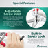 Pruning Shear Straight Pruning Snip with Stainless Steel Serrated Blade, Adjustable Joint Screw Micro Tip Garden Scissor for Arranging, Trimming, ...