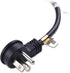 Cable Matters 2-Pack 16 AWG Low Profile Right Angle Power Cord, 90 Degree Power Cord, 6 Feet (NEMA 5-15P to Angled IEC C13)...
