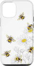 iPhone 15 bumble bee - honey bees Bee lover Daisy Flower White Case...