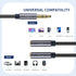 Ruaeoda Headphone Splitter 3.5mm Splitter Audio Stereo Y AUX Splitter Extension Cable Male to Female Dual Headphone Jack Adapter for Earphone Head...