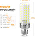 E26 LED Bulb,25W LED Corn Light Bulb 200W Equivalent 6500K Cool Daylight White 2500LM Non-dimmable Flicker Free Ceiling Fan LED Corn Bulb for Indo...