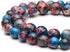 Youngbling Natural Gemstone Beads for Jewelry Making,8mm Blue Imperial Jasper Polished Round Smooth Stone Boho Beads,Genuine Real Stone Beads for ...