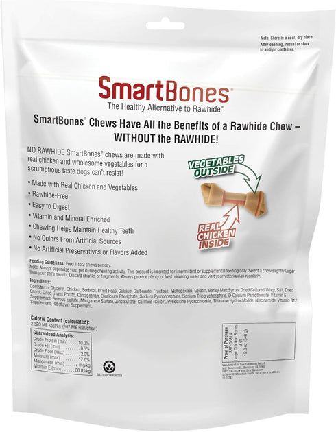 SmartBones Large Chews, Treat Your Dog to a Rawhide-Free Chew Made with Real Meat and Vegetables...