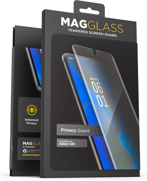 magglass Galaxy S20 Privacy Screen Protector - Anti Spy Fingerprint Resistant Tempered Glass Guard for Samsung S20 6.2...