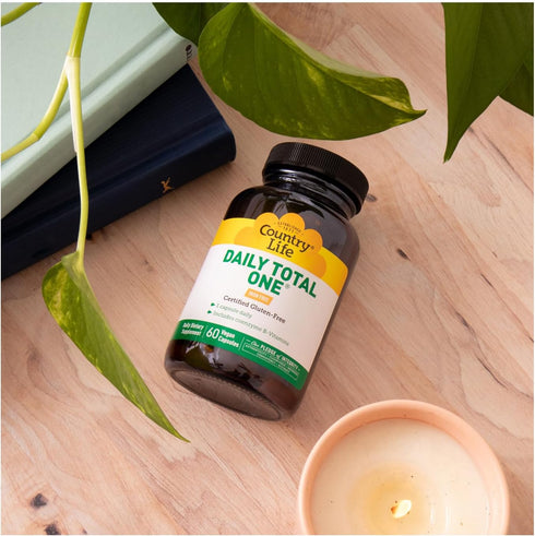 Country Life Daily Total One Multivitamin, Iron Free Once a Day Multivitamin & Multimineral Complex, Vitamins A, C, D, Including Coenzyme B-Vitami...