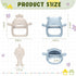 2 Packs Baby Teething Toys Silicone Teething Mittens for Infants 3 Months+, Never Drop & Easy to Hold Teethers, Helps Soothing Gums & Sucking Need...