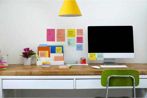 Post-it Super Sticky Notes, 3 Sticky Note Pads, 3 x 3 in., School Supplies for Students, Ideal for Textbooks, Notebooks, Walls and Vertical Surfac...