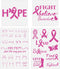 Cancer Awareness stencil,Pink Ribbon Stencils,Heart Cancer Ribbons,Reuseable Stencil Templates for Painting on Paper,Wood,Tile,Canvas,Floor and Wa...