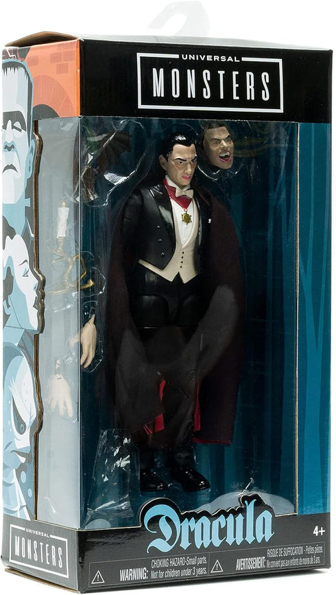 Jada 253251015 Toys Universal Monsters Dracula 6” Deluxe Collector Figure, Black, Standard Size...