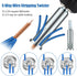Feekoon Wire Twisting Tool, 3 Way/ 5 Way Wire Stripping Tool and 6mm Hex Shank Cable Twister Tool, Wire Stripper and Twister, Wire Twister Bit for...