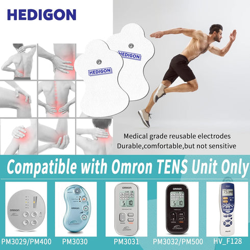 Durable (20PCS) Compatible with Omron TENS Unit Replacement Pads Reusable Pads 10 Pairs Brand: HEDIGON...