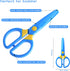 Plastic Safety Scissors, Toddlers Training Scissors, Pre-school Training Scissors and Offices Scissors Kids Paper-Cut (3pcs &Paper Cutting)...