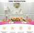 1Pack,4FT Fuchsia Spandex Table Cover Fitted Rectangular Tablecloth Stretchable Tablecloth 6 ft Wrinkle-Free for Party Tradeshows Banquet Weddings...