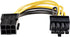 StarTech.com PCI Express 6 pin to 8 pin Power Adapter Cable - Power cable - 6 pin PCIe power (F) to 8 pin PCIe power (M) - 6.1 in - yellow - PCIEX...