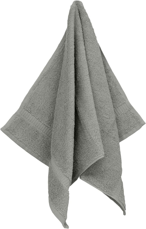 Monogrammed Hand Towel, Personalized Gift, 16 x 30 Inches - Set of 2 - Silver Embroidered Towel - Extra Absorbent 100% Turkish Cotton- Soft Terry ...