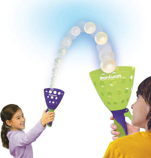 Geospace The Original Pop 'N Catch Family Game, Double Set - Launch & Catch The Ball! Perfect for Backyard Play, Beach Play, Tailgate | Fun for Ki...