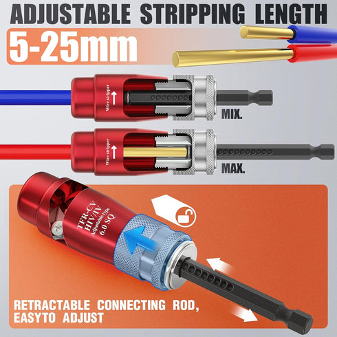 Quick Wire Stripping And Twisting Tool, Professional Wire Stripper, Convenient Disassembly And Assembly Wire Pliers...