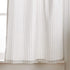 Martha Stewart Ticking Stripe 3-Piece Window Curtain Valance and Tiers Set, White Grey...