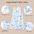 david's kids 100% Cotton Baby Sleep Sack 0-6 Months, Soft Baby Wearable Blankets with 2-Way Zipper, 2 Pack Comfy Sleeping Bags for Infant Newborn ...