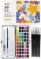 Watercolor Paint Set, Great for Painting, 50 Colors, Detail Paint Brush Included, Art Supplies, for Artists, Amateur Hobbyists and Painting Lovers...
