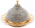 Alisveristime Coated Handmade Brass Sugar Chocolate Candy Bowl Serving Dish with Lid (Crystal) (Gold)...