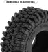 INJORA 1.0 Tires - 57 * 22mm S5 Super Soft Sticky Crawler Tires for TRX4M Axial AX24 SCX24 FCX24 Enduro24 Upgrade,T1016...