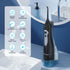 Mornwell Water Dental Flosser Teeth Pick, Portable Cordless Water Flossers Oral Irrigator 300ML Water Tank Rechargeable Home Travel Lrrigation Cle...