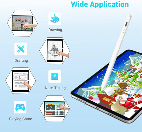 Stylus Pen for Apple Ipad Pencil - Ipad Pen for iPad 10th 9th Generation Palm Rejection with Apple Pen 2018-2022 Ipad 9th 8th 6th 7th Gen Mini 6th...