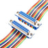 uxcell IDC Rainbow Wire Flat Ribbon Cable DB25 Female to DB25 Female Connector 2.54mm Pitch 11.8inch Length...
