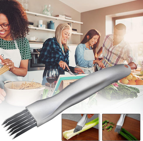2024New Shred Silk The Knife, Scallion Shredder?Multifunctional Vegetable Cutter & Slicer?Kitchen Vegetable Cutter Sharp Scallion Shredding Cutter...