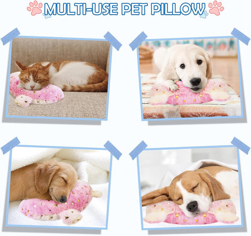 Pet Pillow for Dogs & Cats, Dog Calming Pillow, Dog Neck Pillow U-Shaped Pillow for Dogs & Cat, Soft Fluffy Cat Bed Pillow Pet Calming Toy, Joint ...