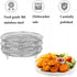 Air Fryer Racks Three Stackable Dehydrator Racks 304 Stainless Steel Air Fryer Basket Toast Rack Air Fryer Accessories Fit All 4.2-5.8QT Air Fryer...