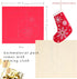 Myfelicity Embroidery kit, Christmas stocking shape, red embroidered cloth, snowflake pattern, adult female crafts hobby(red)...
