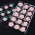 2 Pcs Set 15 Cavity Sugar Flower Fondant Drying Shaping Plate Plastic Sugar Flower Fondant Forming Shaping Mold-no flower...