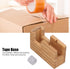 Pssopp Desktop Tape Dispenser Tape Base Mini Tape Dispenser Desktop Tape Dispenser Bamboo Wood Tape Cutter Holder Adhesive Roll Base Stationery To...