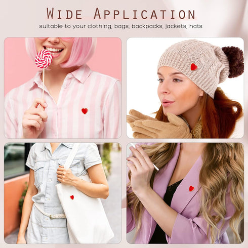 Amosfun 12pcs Heart Pins Heart Lapel Pins Bulk Enamel Nurse Brooch Pins Valentines Day Wedding Party Costume Accessory...