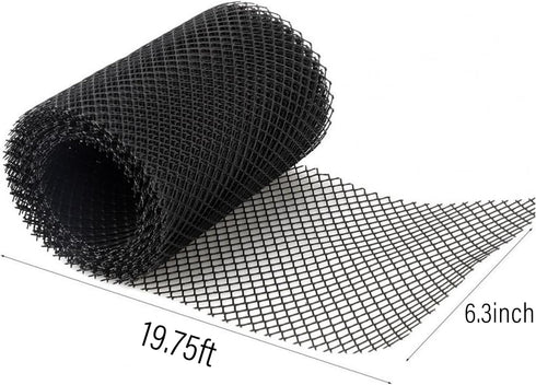 Gutter Guard, 2 Pack Total 6.3" Wide 40' Long DIY Leaf Guard Mesh Filter Protector from Leaves and Branches...
