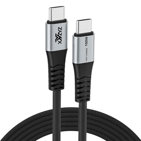 XYYZYZ USB C to USB C Cable 100W PD3.0 QC 5A USB C Charging Cable Nylon Braided Type C to Type C Cable Compatible with Galaxy S22/S21/A13, MacBook...