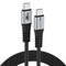 XYYZYZ USB C to USB C Cable 100W PD3.0 QC 5A USB C Charging Cable Nylon Braided Type C to Type C Cable Compatible with Galaxy S22/S21/A13, MacBook...