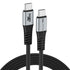 XYYZYZ USB C to USB C Cable 100W PD3.0 QC 5A USB C Charging Cable Nylon Braided Type C to Type C Cable Compatible with Galaxy S22/S21/A13, MacBook...