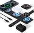 iPhone 15 Pro Max Magnetic Fast Wireless Charger, 15W Foldable 3 in 1 Travel Phone Charging Station for iPhone 15/14/13/12/Pro/Max, Magsafe Charge...