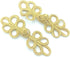 6 Pairs Gold Chinese Knots Frog Buttons Vintage Closure Sewing Fasteners for DIY Sewing Coats Scarf Cloak Sweater and Costumes Sewing Accessory 8c...
