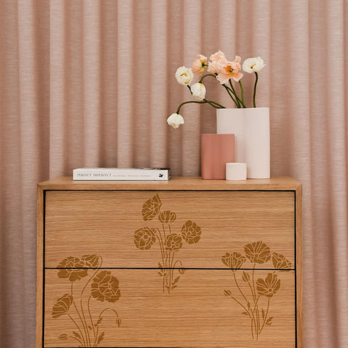 FINGERINSPIRE 4PCS Flower Bouquet Stencil 11.7x8.3 inch Large Wall Stencil Wildflower Stencils Bouquet Painting Stencils, Plastic Field Flower Cra...